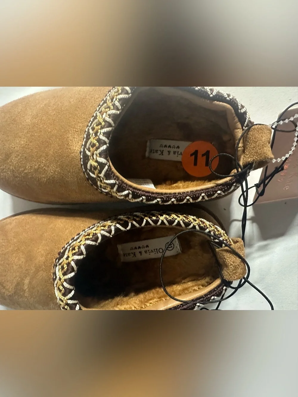 Kids Suede Slip-On Shoes in Chestnut Brown